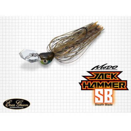 CHATTERBAIT EVERGREEN JACK HAMMER SB (STEALTH BLADE) 1/2 0Z